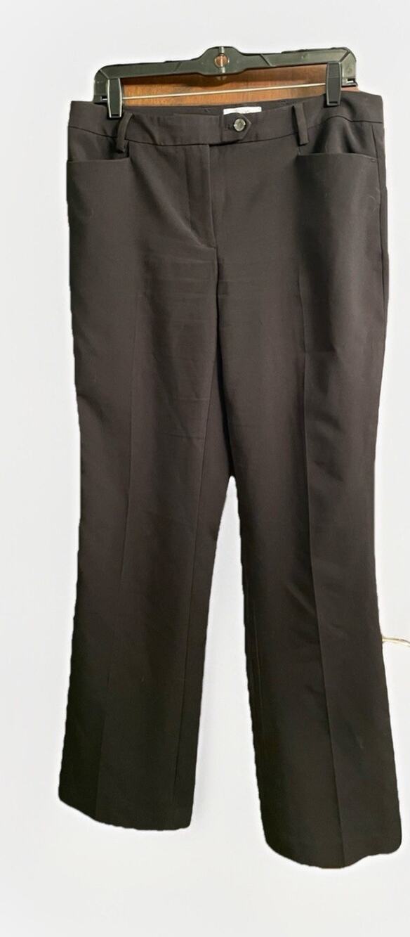 Calvin Klein Women’s Black Dress Pants Slacks Size 8 Bootcut Stretch